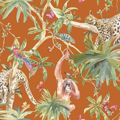 Holden Decor Kaleidoscope 90564 Samroze Orange