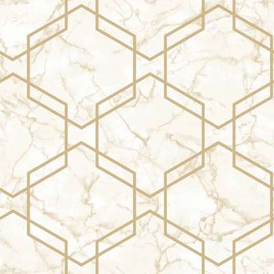 Holden Decor Kaleidoscope 90602 Ventura Beige Gold