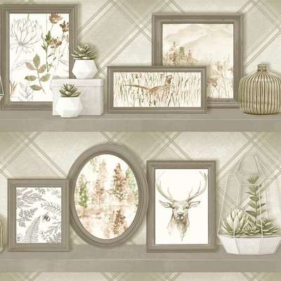 Holden Decor Kaleidoscope 90631 Aberfeldy Beige Grey