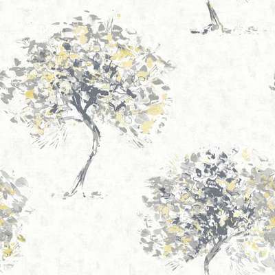 Holden Decor Kaleidoscope 90650 Beacon Fell Yellow Grey